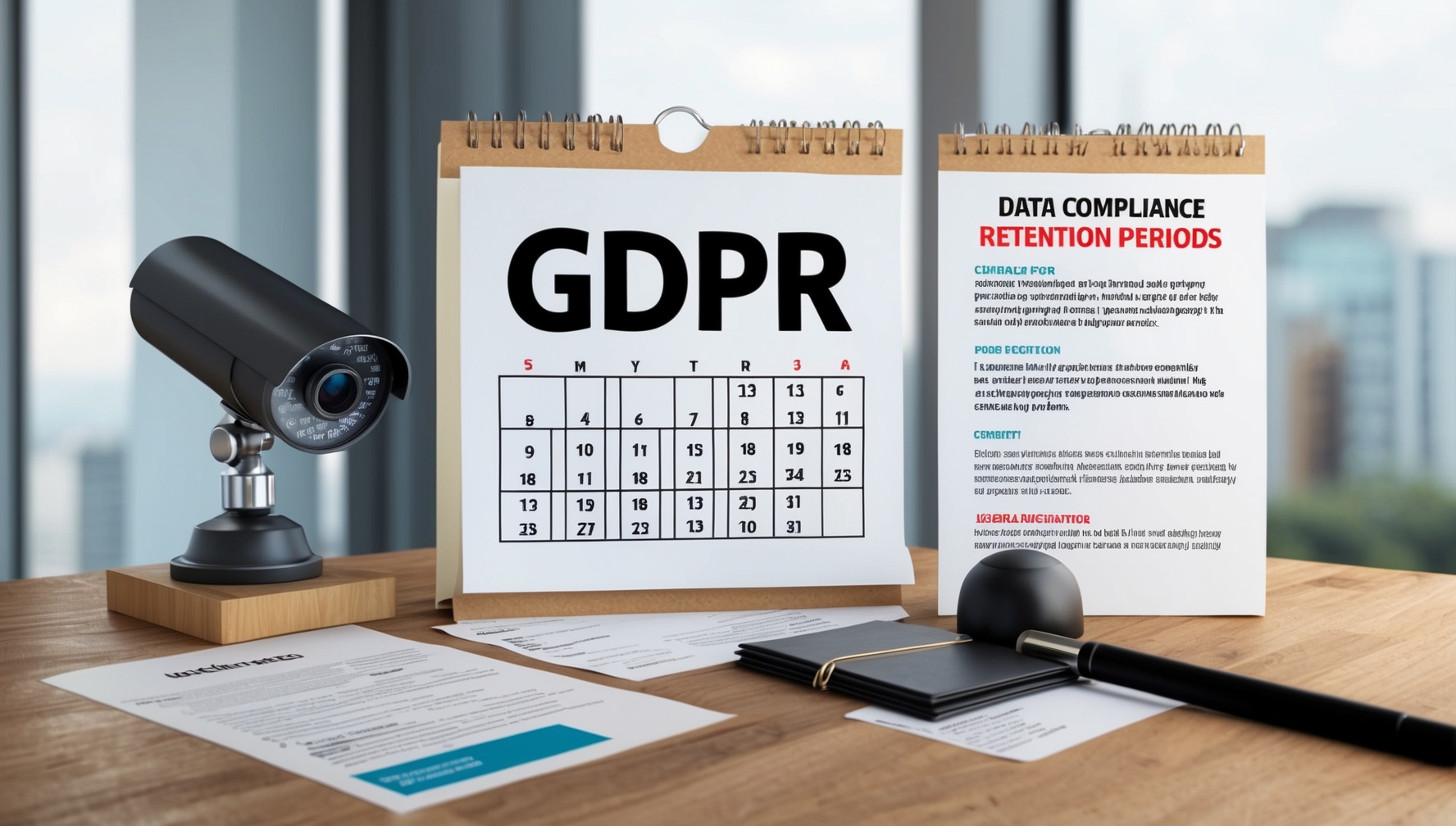 GDPR megfelelőség kültéri kamerák esetében jogi dokumentumokkal és adatmegőrzési időkorlátokkal